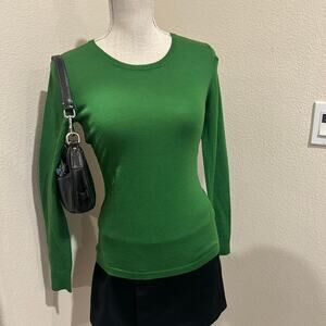 Charter Club green Marino wool sweater.